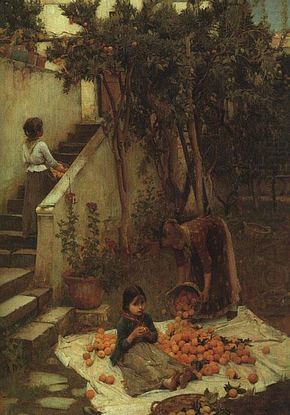 John William Waterhouse The Orange Gatherers china oil painting image